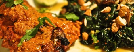 Tandoori Chicken mit orientalischem Spinat