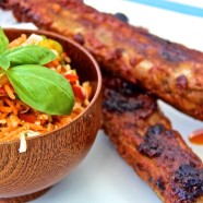 Chakalaka-Krautsalat  mit Spicy Spareribs